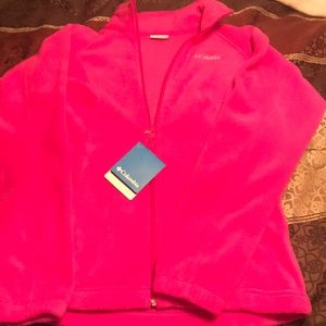 Women’s Columbia Pink Fleece Jacket Small